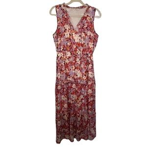 Indigo Rose Long Floral Dress